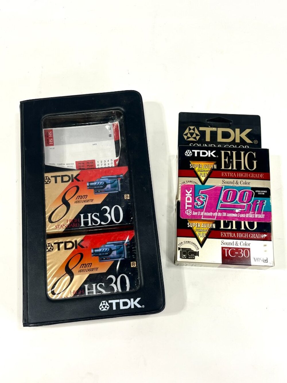 NOS [Lot of 4] TDK Video Camcorder Cassettes HS30 & E-HG TC30